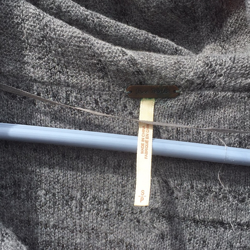 Free People oversized poncho sweater - Picture 3 of 5